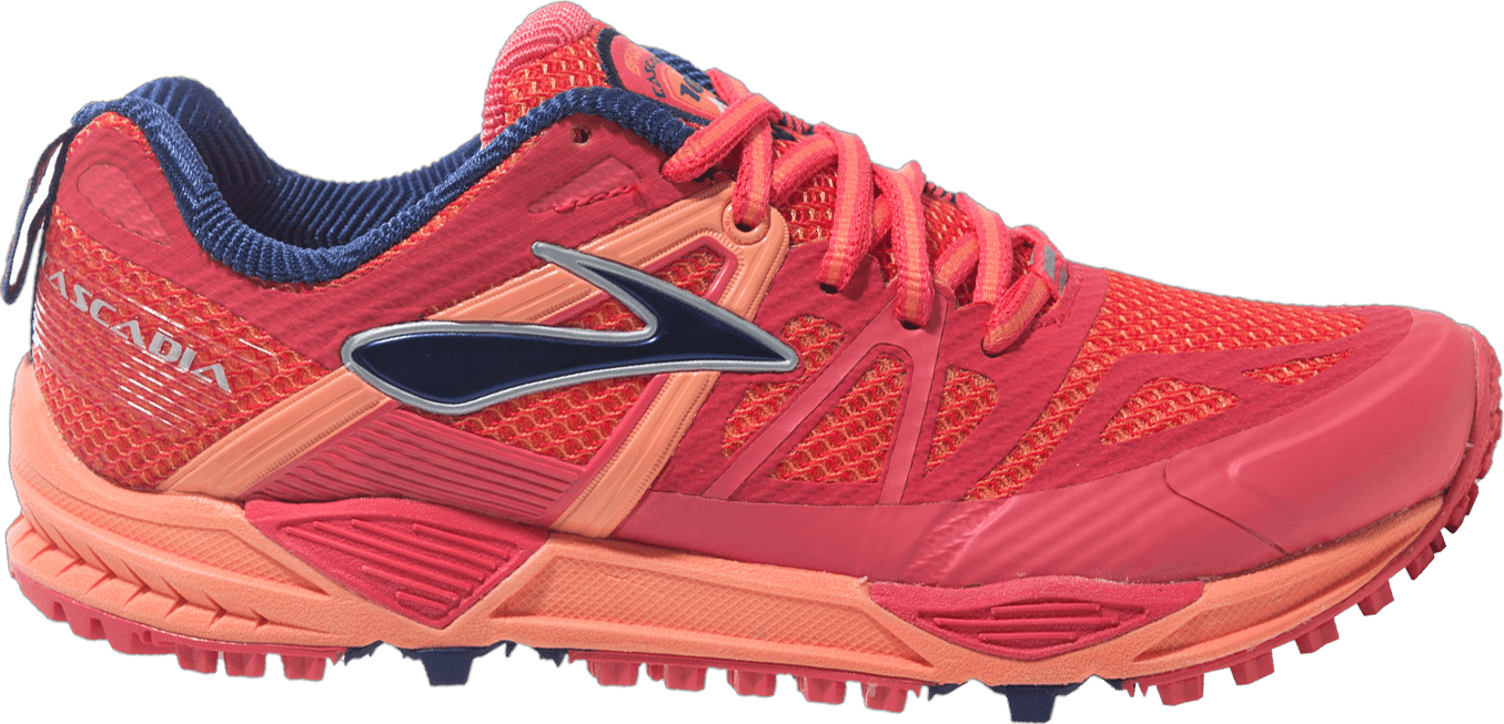 Red Trail Running Shoe PNG