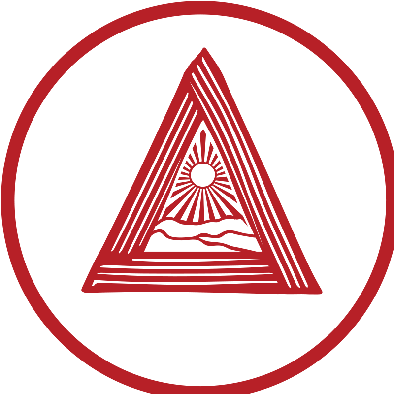 Red Triangle Evil Eye Symbol PNG
