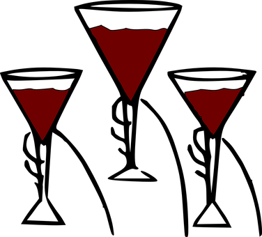 Red Triangle Formation Abstract PNG