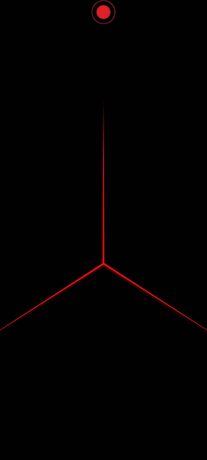 Dynamic Red Triangle Pattern for Redmi Note 9 Punch Hole Wallpaper