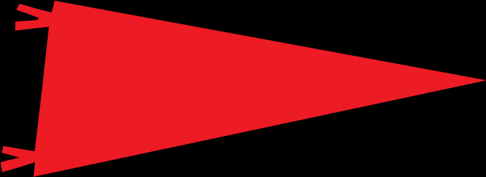 Red Triangular Banner Graphic PNG
