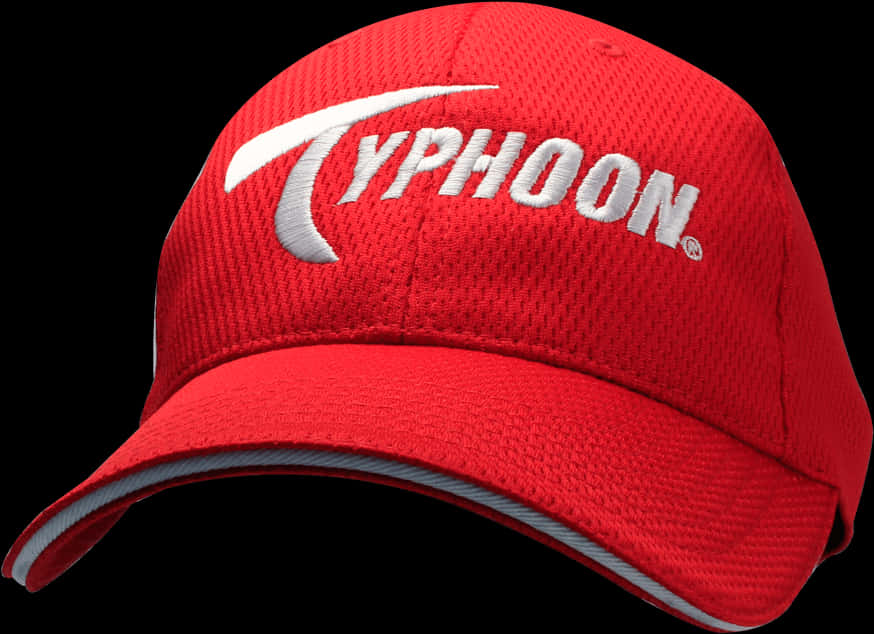 Red Typhoon Baseball Cap PNG