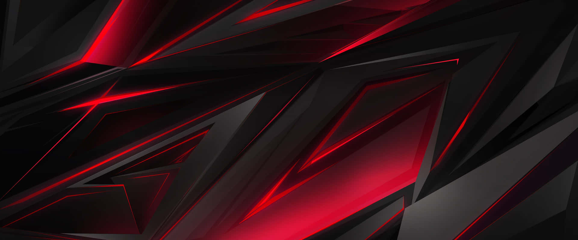 Abstract Geometric Shapes Red Ultra Wide HD Wallpaper