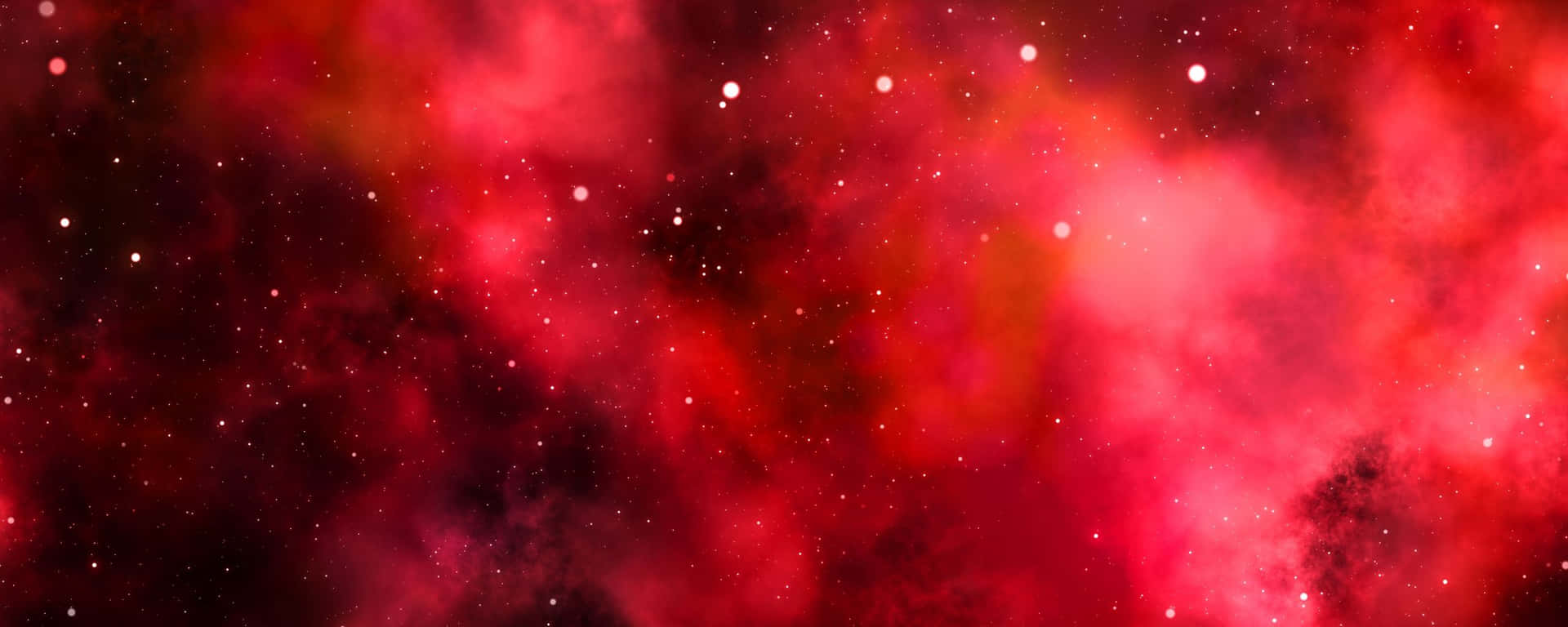 Galaks Med Skyer Rød Ultra Bred HD Baggrundsbillede Wallpaper