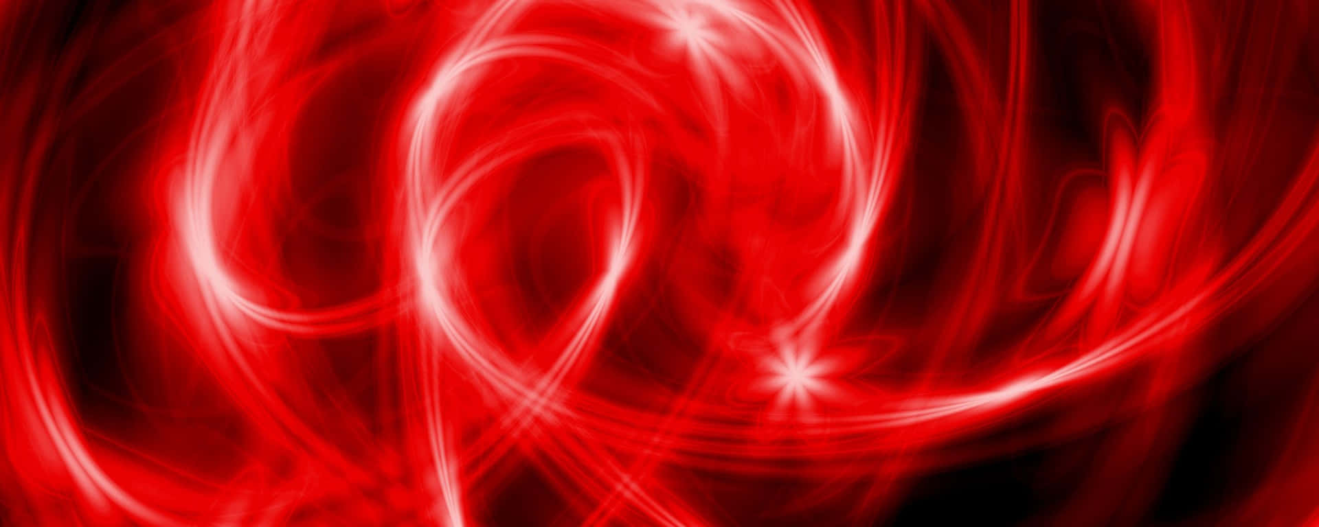Swirling Neon Light Red Ultra Wide HD Wallpaper