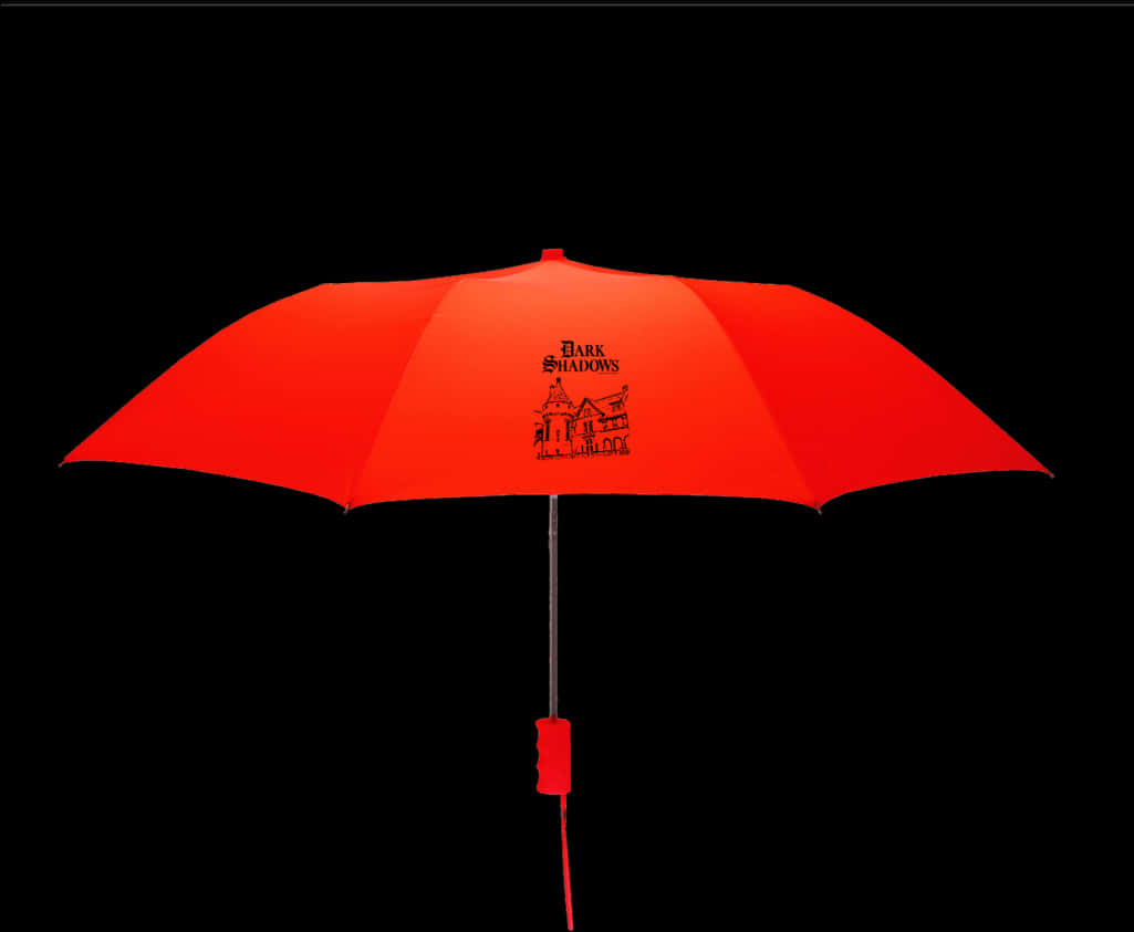 Red Umbrella Black Background PNG