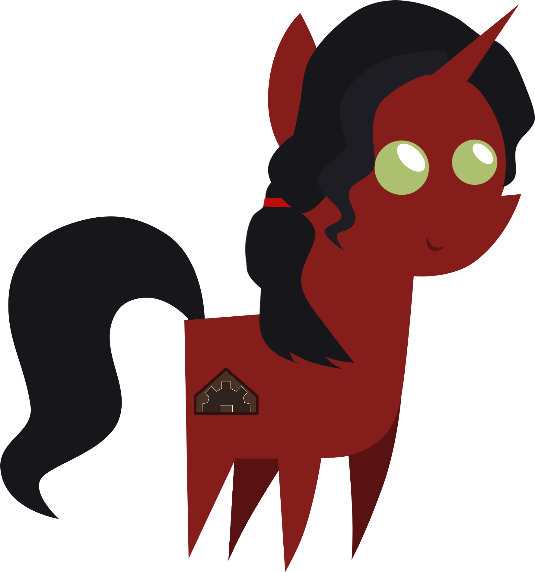 Red Unicorn Avatar PNG