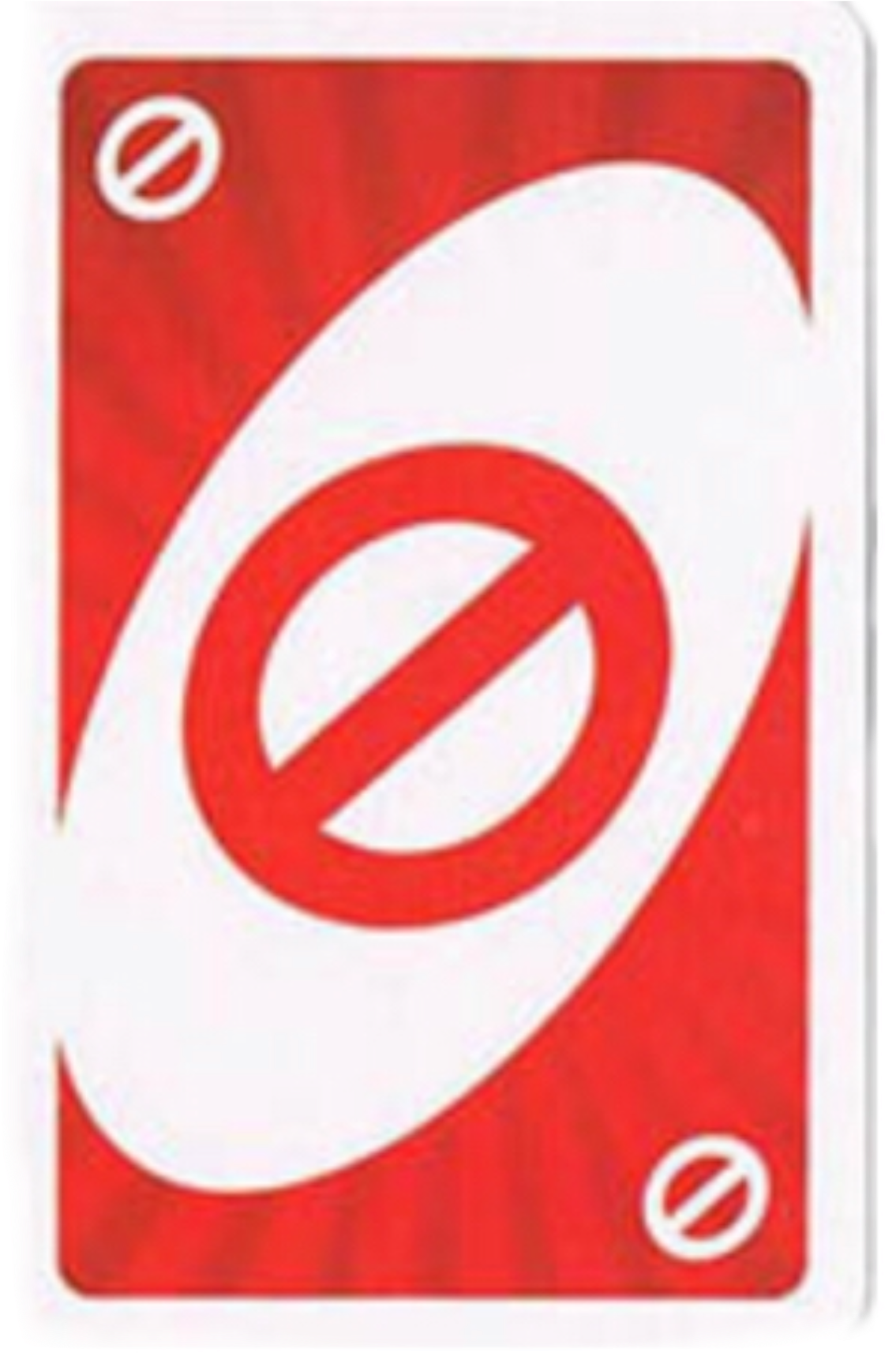 Red Uno Reverse Card PNG