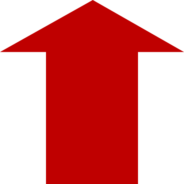 Red Up Arrow Icon PNG
