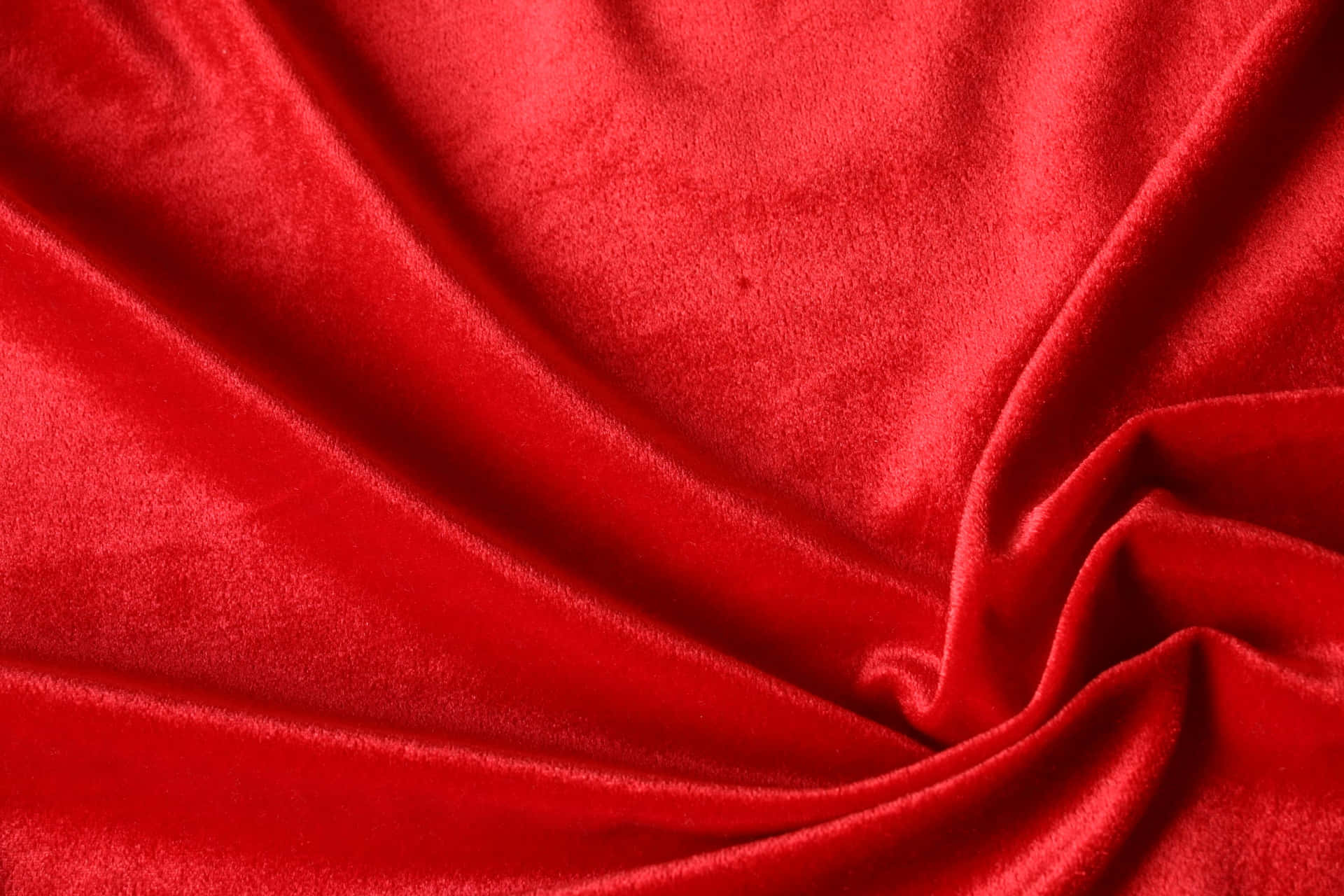 Red Velvet Fabric Background