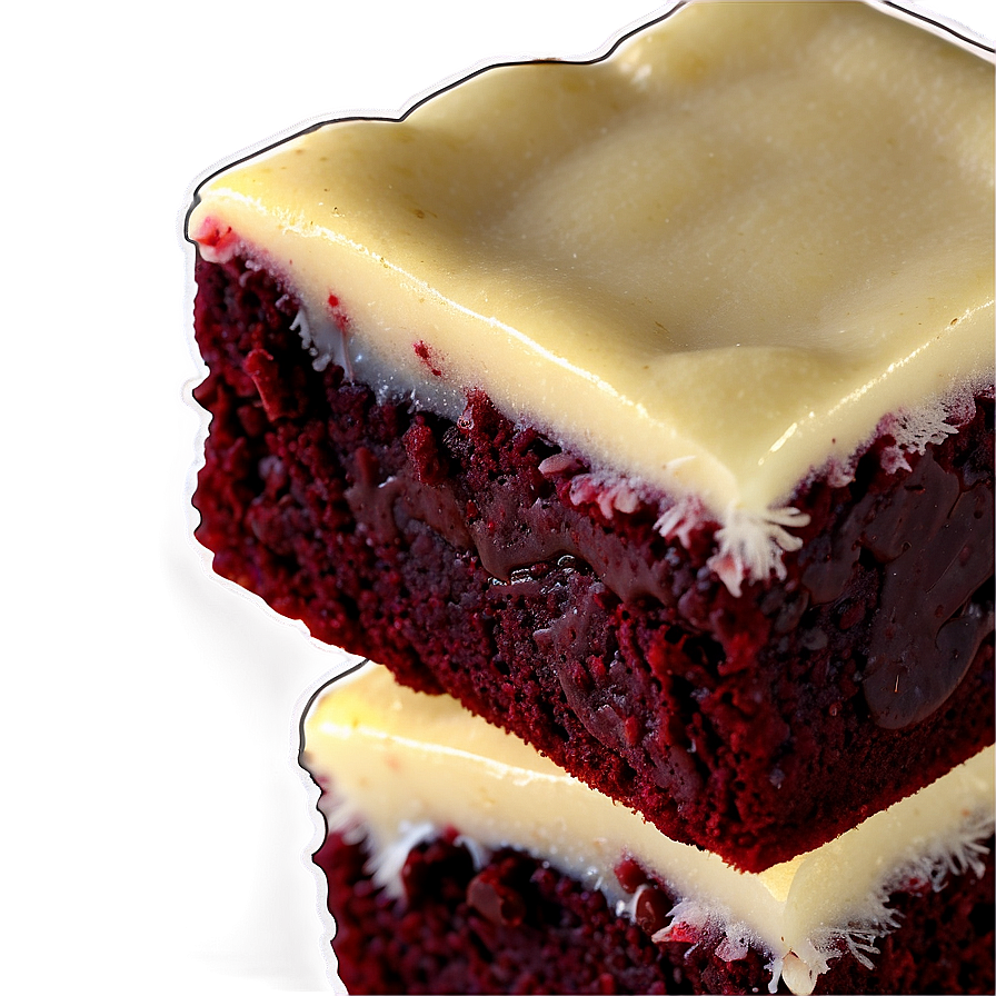 Red Velvet Brownies Png Cdx PNG