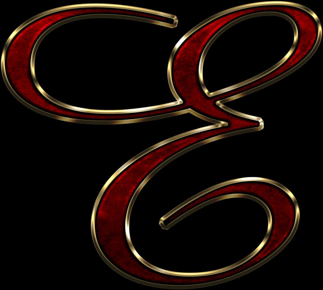 Red Velvet Textured Letter E PNG