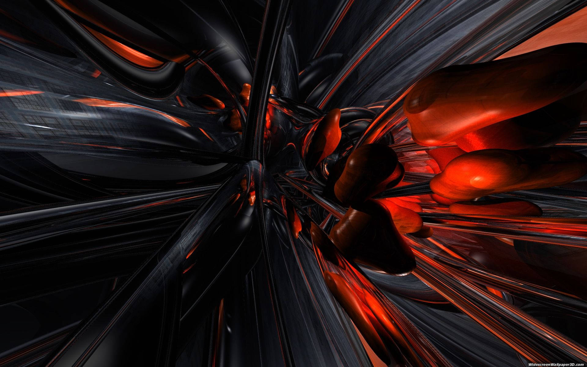 Red Versus Black Abstract Cool PFP Wallpaper