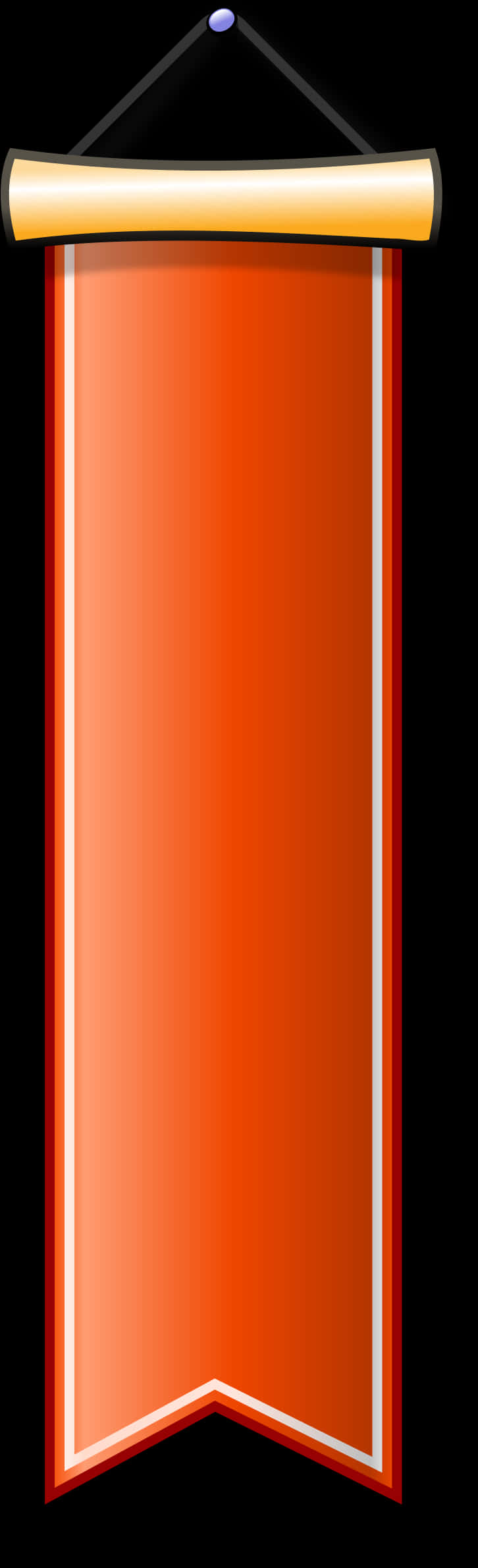Red Vertical Banner Graphic PNG