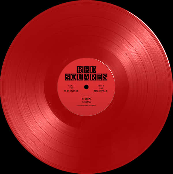 Red Vinyl Record PNG