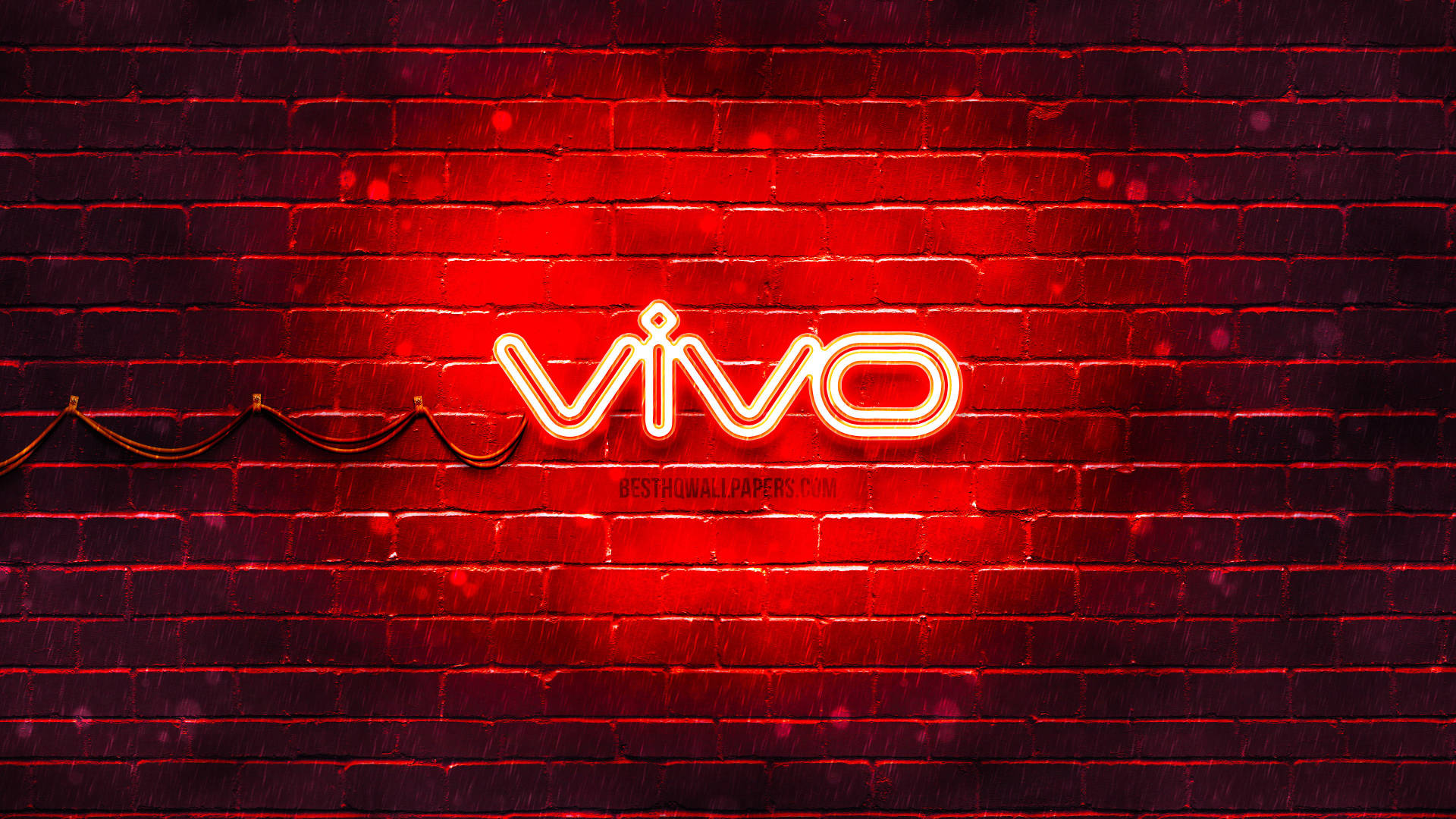 Red Vivo Logo LED Wallpaper