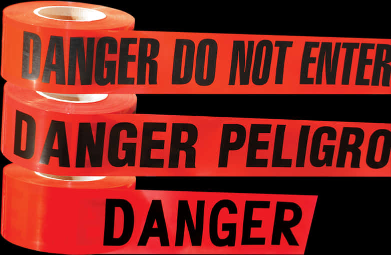Red Warning Caution Tape PNG