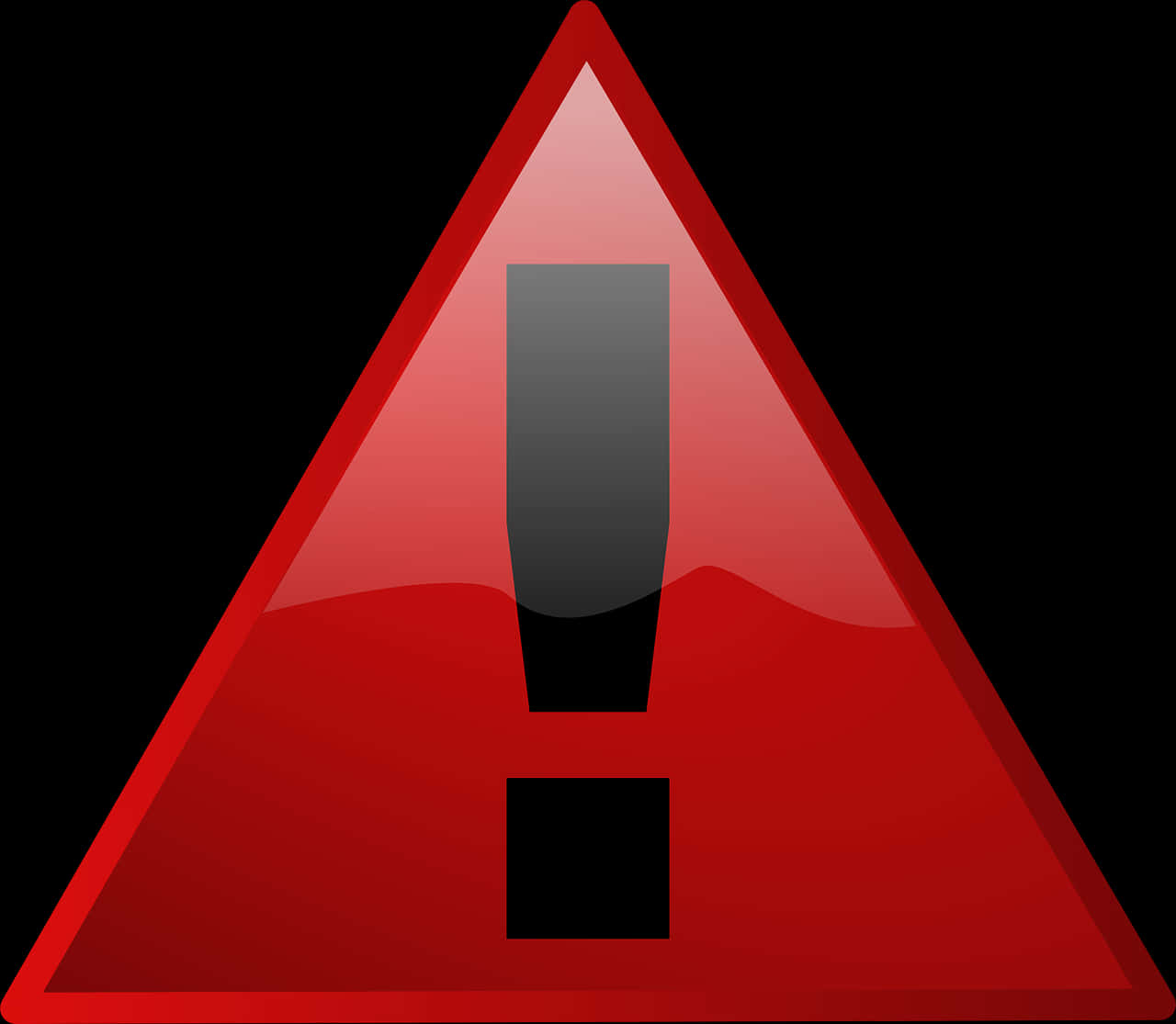 Red Warning Sign Exclamation Point PNG