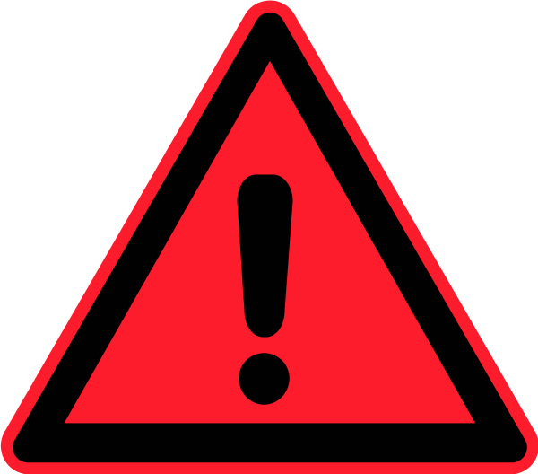 Red Warning Sign PNG