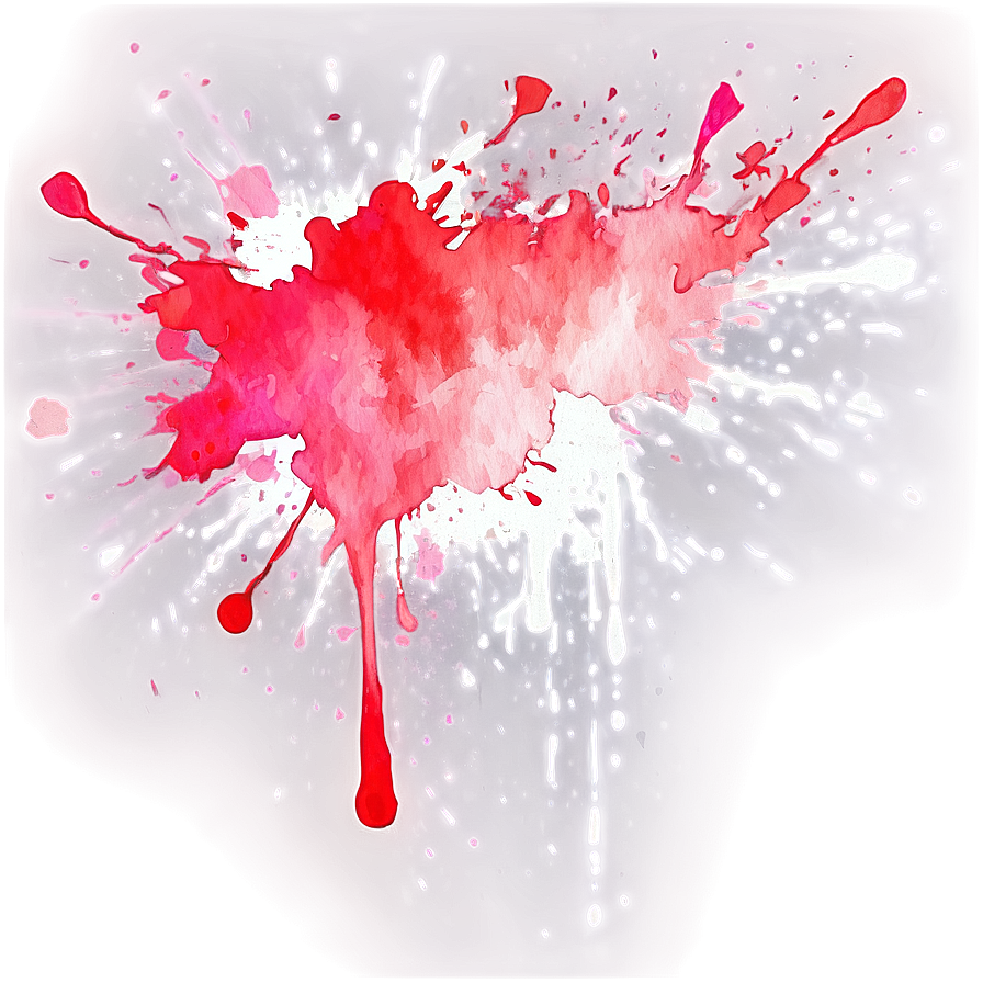 Red Watercolor Splatter Png 56 PNG