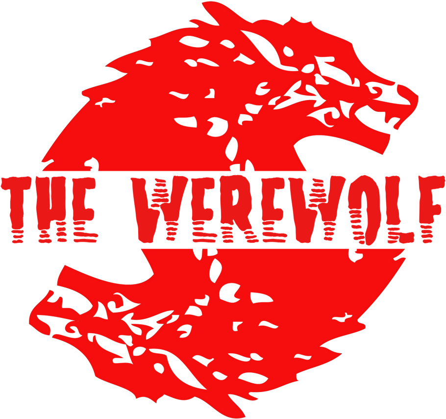Red Werewolf Silhouette PNG