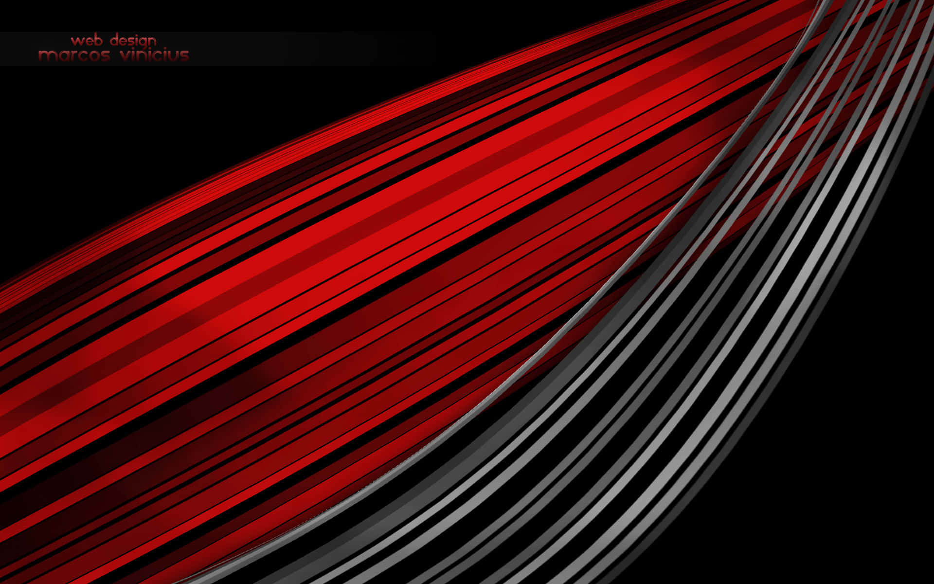 "Abstract Design of Red, White and Black Colors" Wallpaper