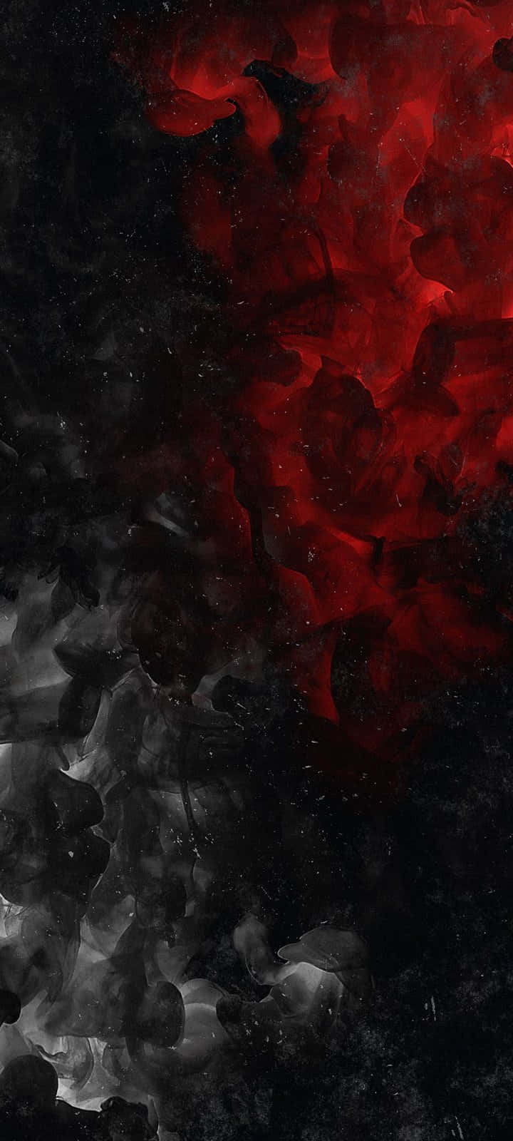 A Black And Red Painting With A Black Background Wallpaper
