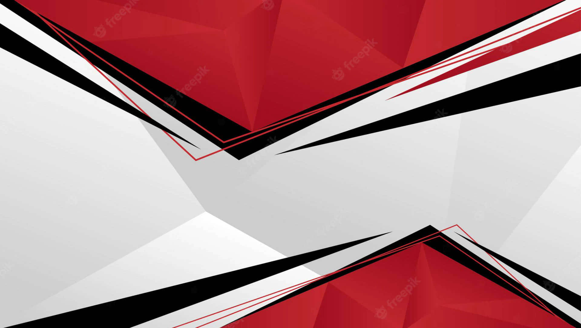 Bold and Colorful Red, White and Black Abstract Wallpaper