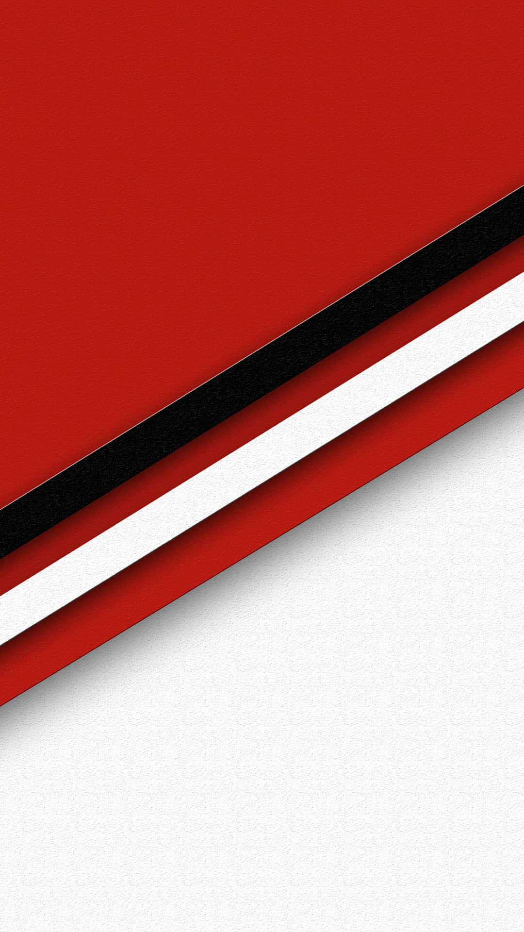 Et rødt og hvidt baggrund med en sort stribe Wallpaper