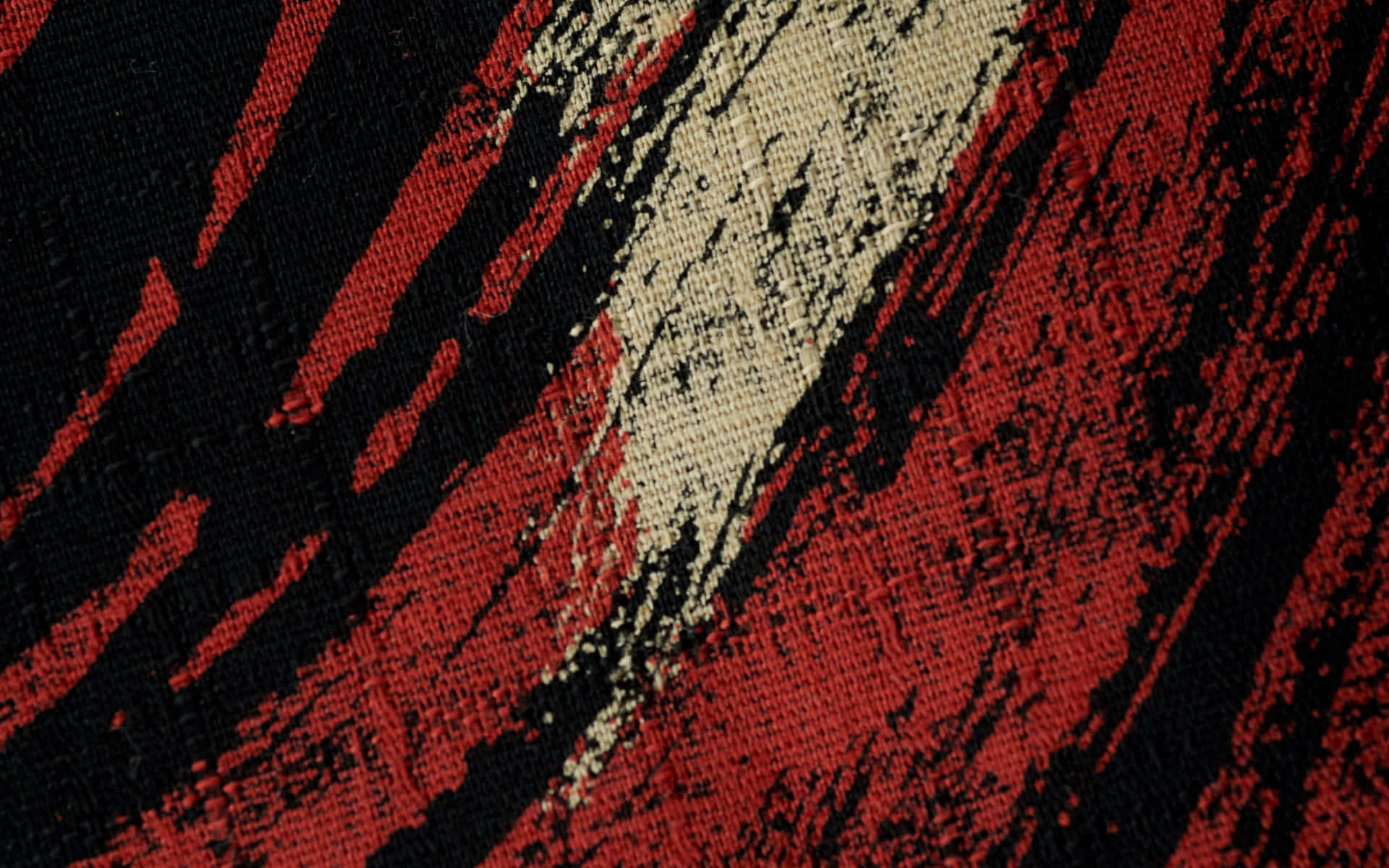 Red, White, And Black Fabric Texture Wallpaper
