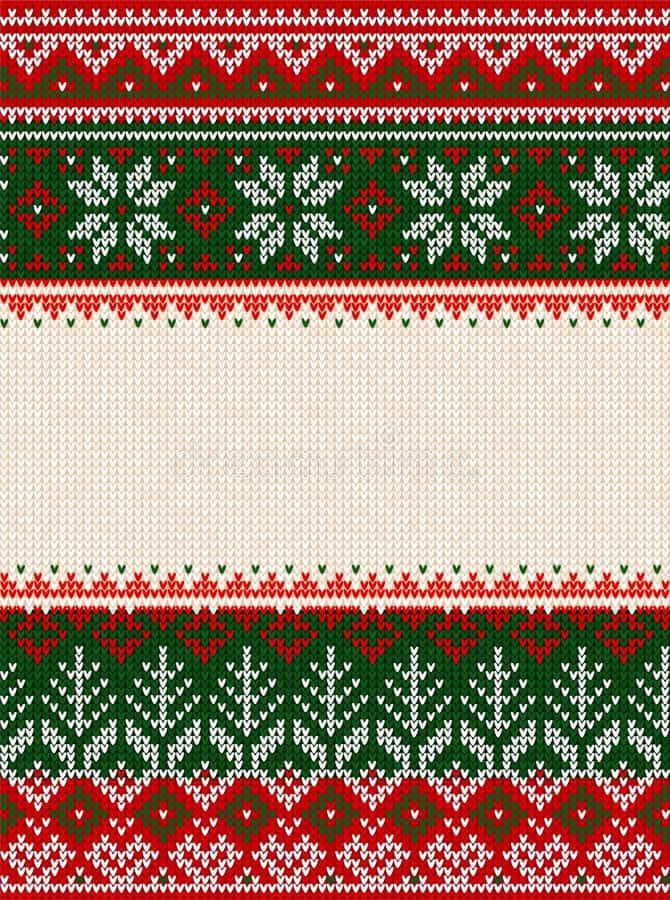 Download Red White And Green Ugly Sweater Wallpaper 