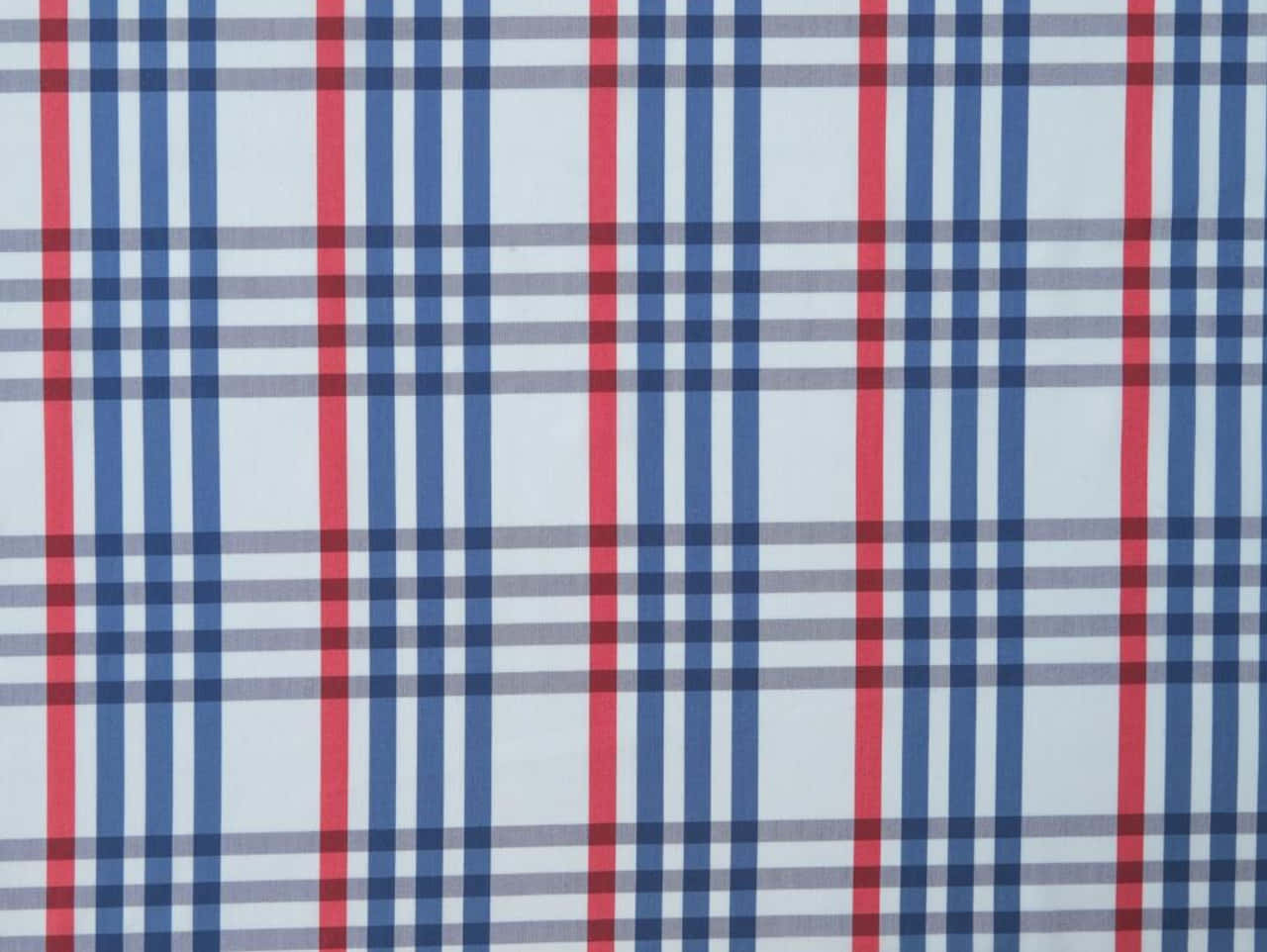 Red White Blue Plaid Pattern Wallpaper