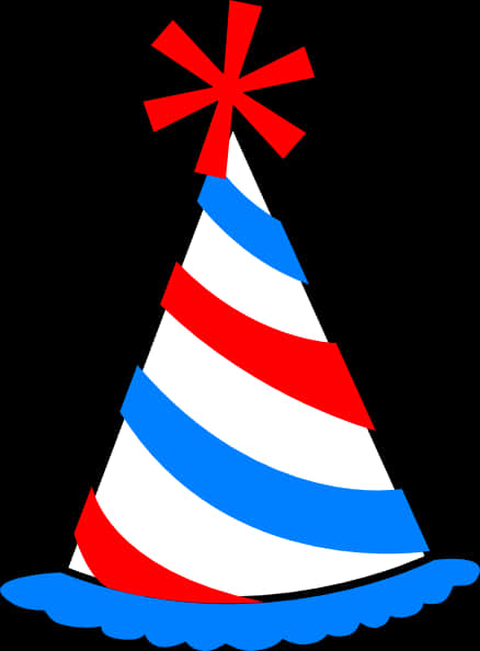 Red White Blue Party Hat PNG