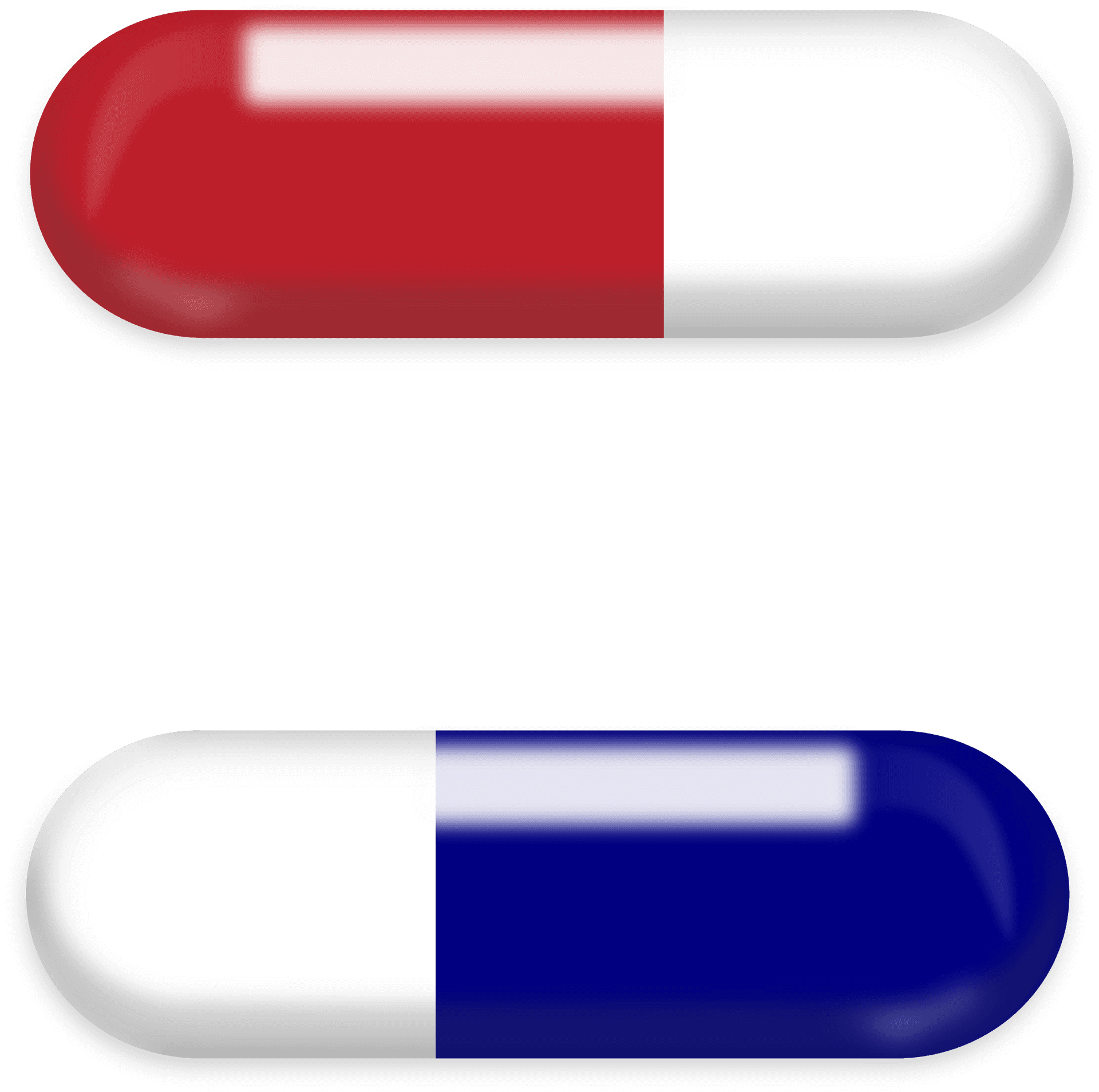 Red Whiteand Blue Capsules PNG