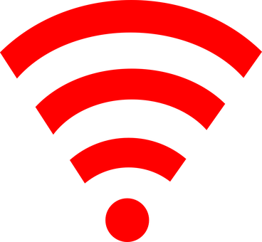 Red Wi Fi Signal Icon PNG