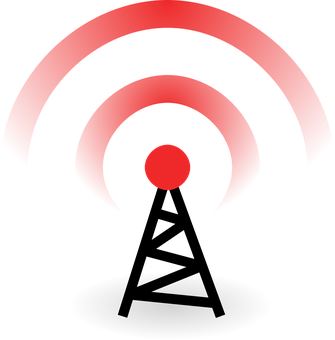 Red Wifi Signal Illustration PNG