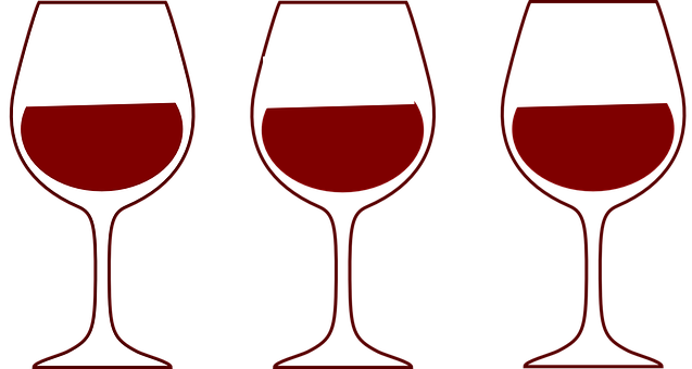 Red Wine Glasses Silhouette PNG