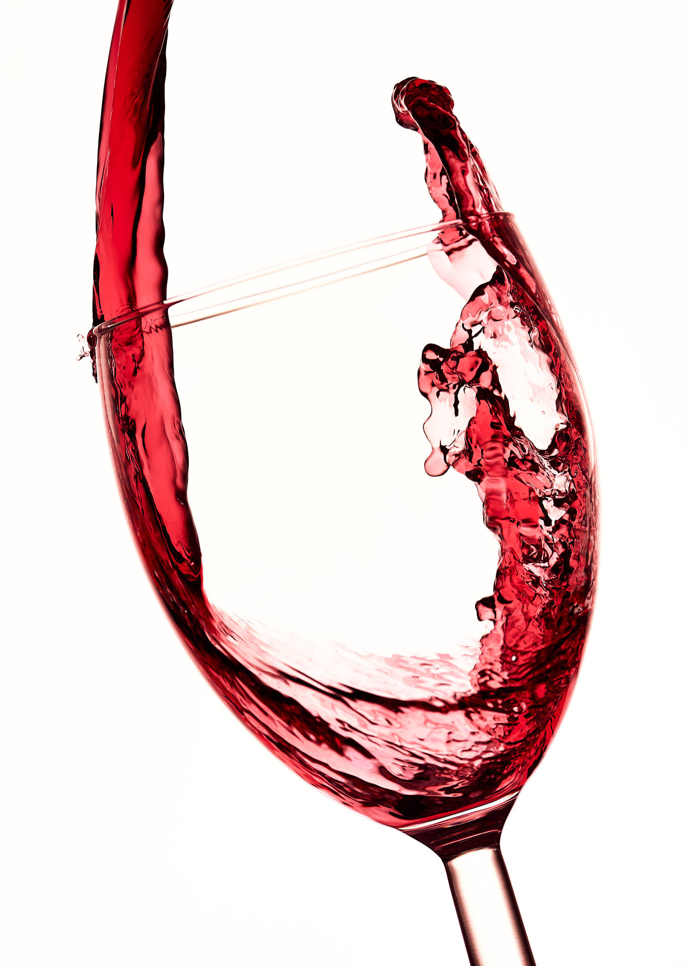 Red Wine In Wine Glass Wallpaper