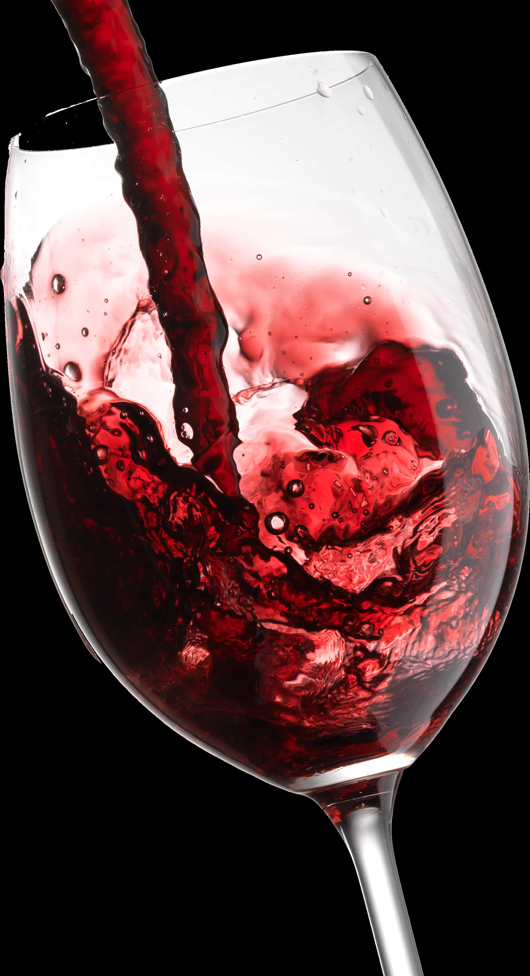 Download Red Wine Pouring Into Glass | Wallpapers.com