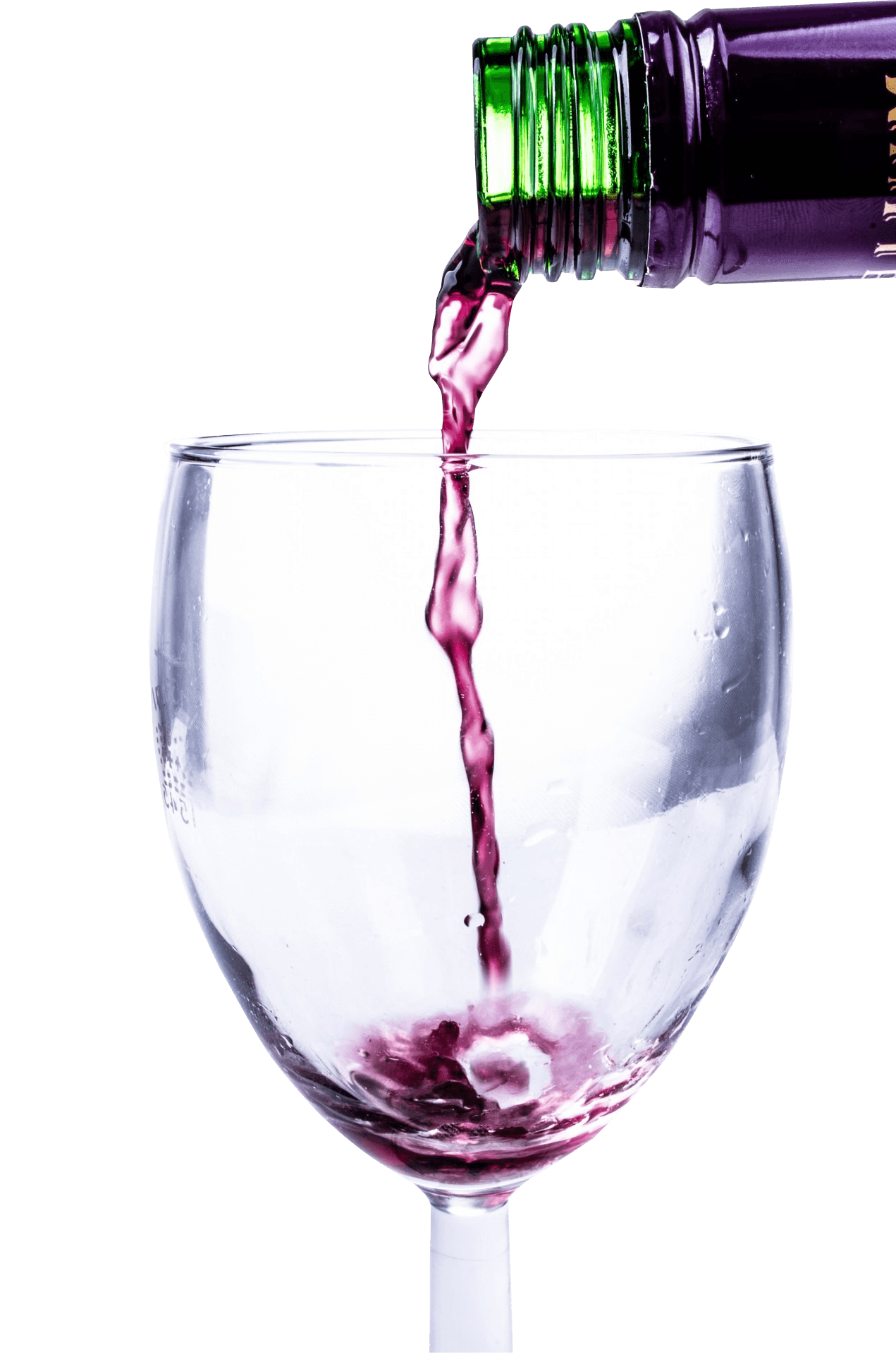 Red Wine Pouring Into Glass PNG