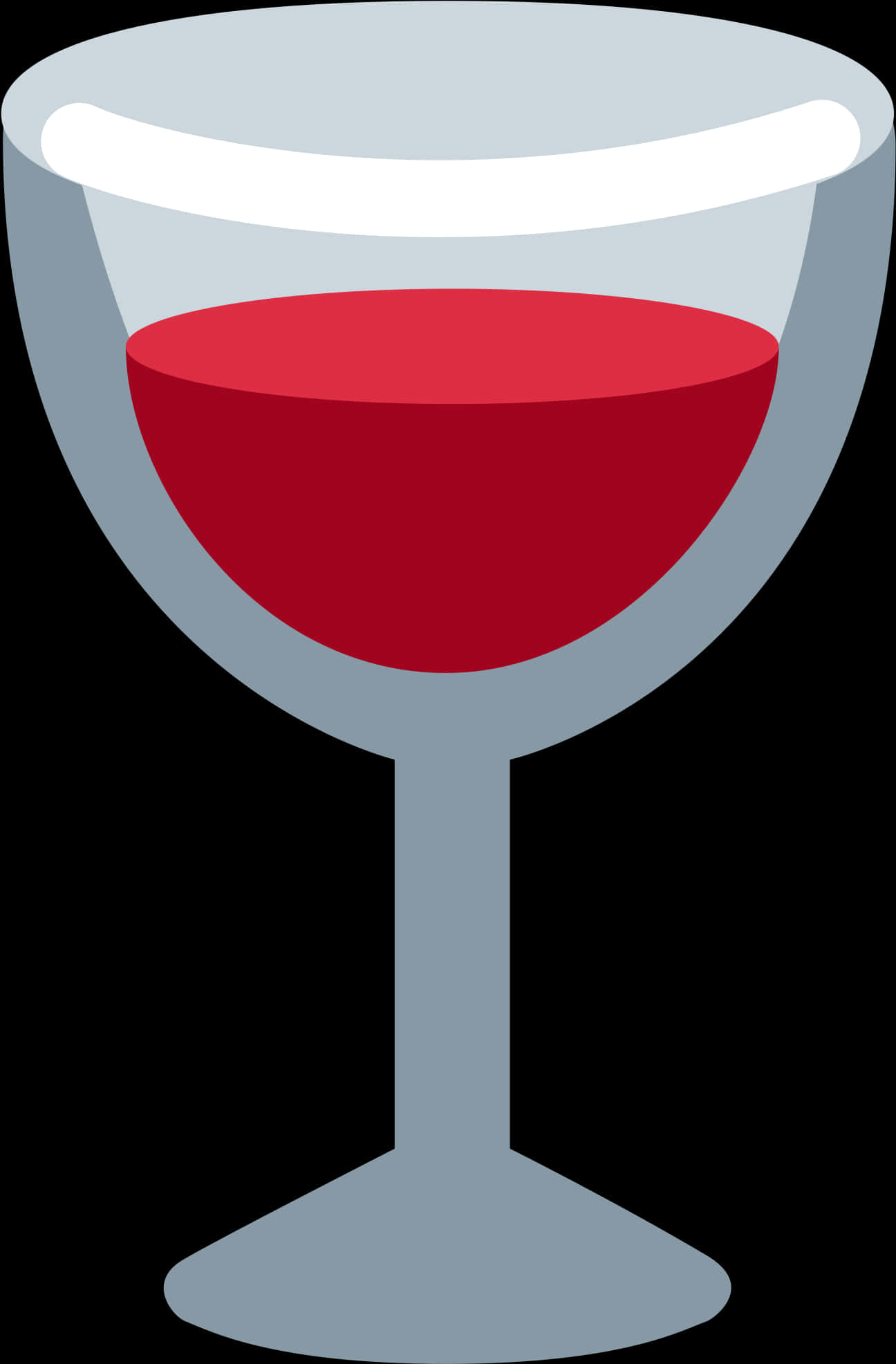 Red Winein Glass Vector Illustration PNG