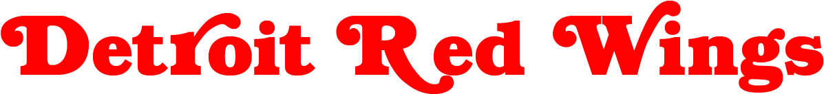 Red Wings Text Logo PNG