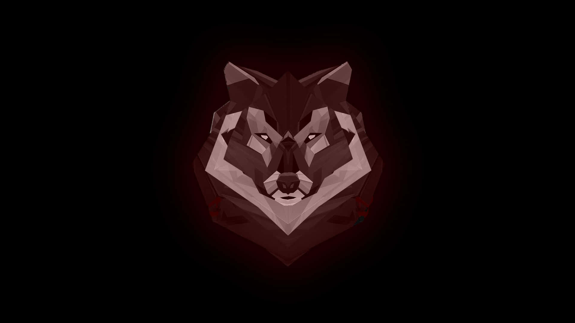 "Majestic Red Wolf in a Mysterious Forest" Wallpaper