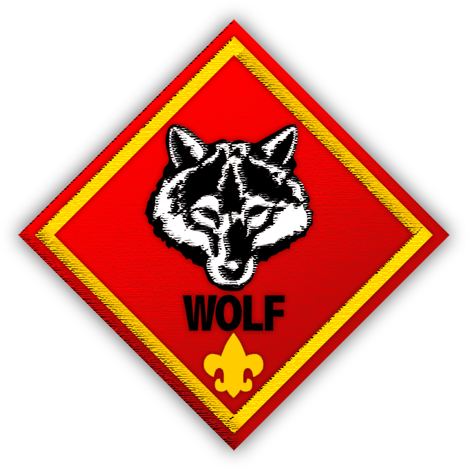 Red Wolf Logo Diamond Shape PNG