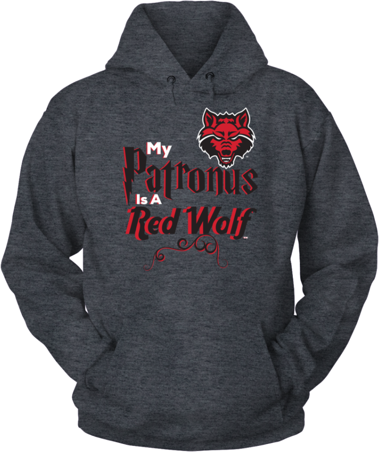 Download Red Wolf Patronus Hoodie | Wallpapers.com