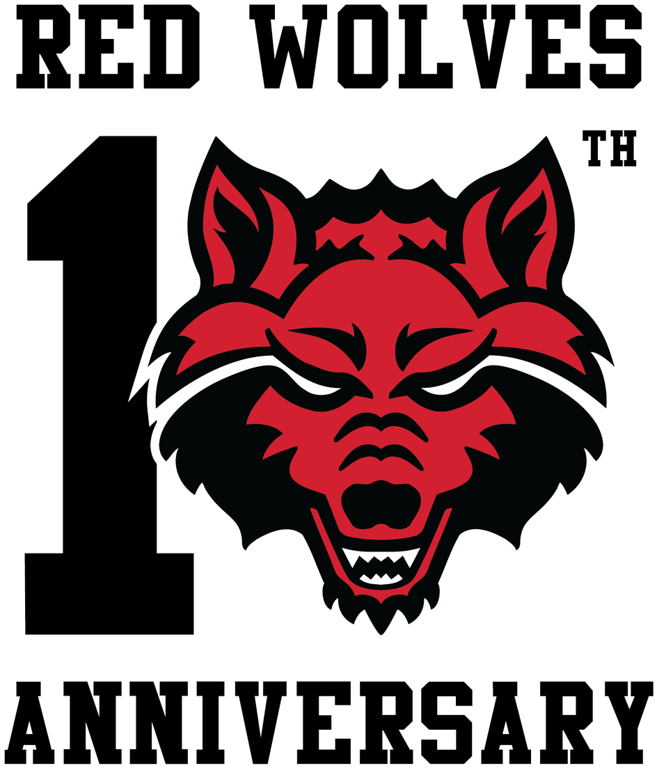 Red Wolves Anniversary Logo PNG