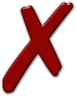 Red X Mark Icon PNG