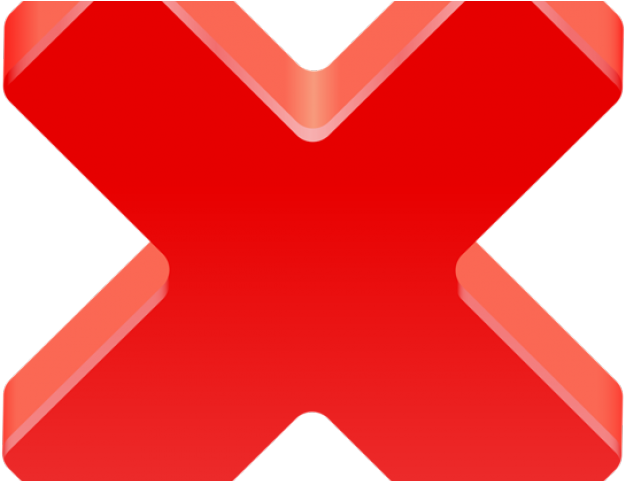 Red X Mark Icon PNG