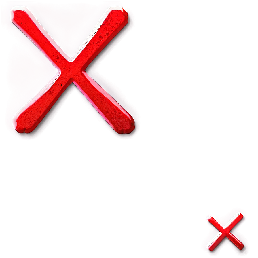 Red X Overlay Png 06122024 PNG