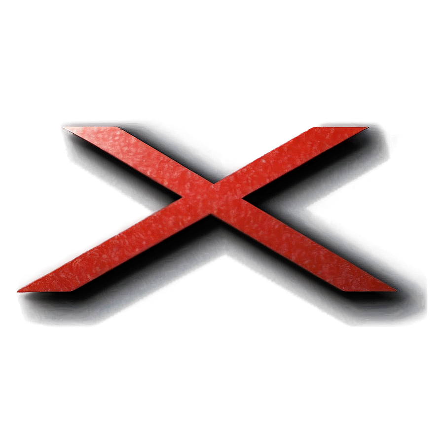 Red X Overlay Png Def42 PNG